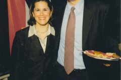 Julia _ U.S. Senator Warner at her home 2001