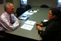 Julia meeting with her Ohio Congressman (Bob Latta) to discuss Puerto Rico 28th Amendment